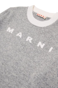 MARNI Pullover in misto cashmere con logo | Bambino Maglieria | Maglieria