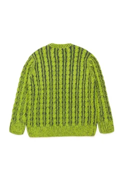 DIESEL Pullover in misto ciniglia con trecce e coste | Bambino Maglieria | Maglieria