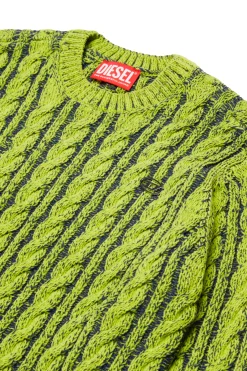 DIESEL Pullover in misto ciniglia con trecce e coste | Bambino Maglieria | Maglieria