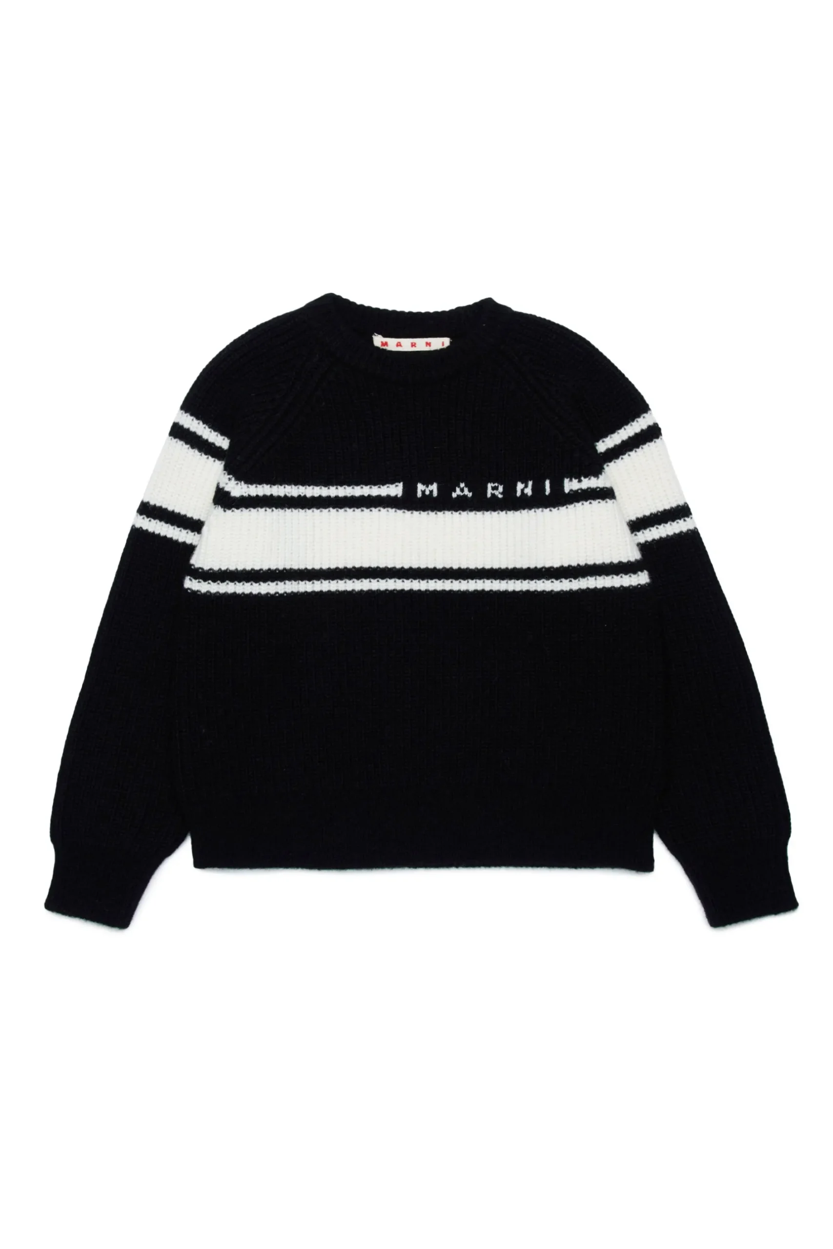 MARNI Pullover in misto lana con bande | Bambino Maglieria | Maglieria