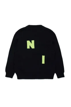 MARNI Pullover in misto lana con displaced logo | Bambino Maglieria | Maglieria