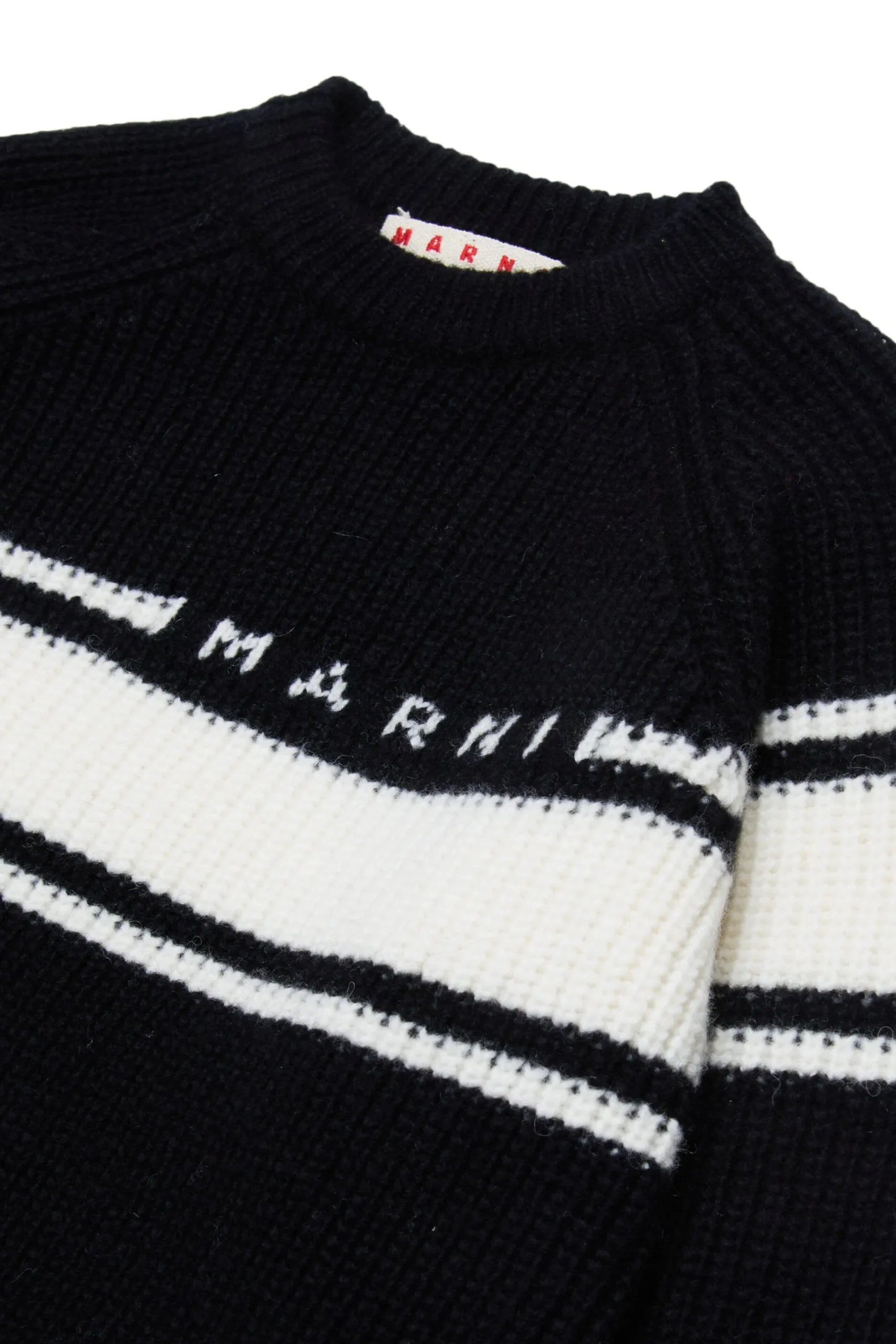 MARNI Pullover in misto lana con bande | Bambino Maglieria | Maglieria