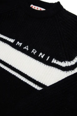 MARNI Pullover in misto lana con bande | Bambino Maglieria | Maglieria
