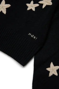 MARNI Pullover in misto lana con stelle | Maglieria