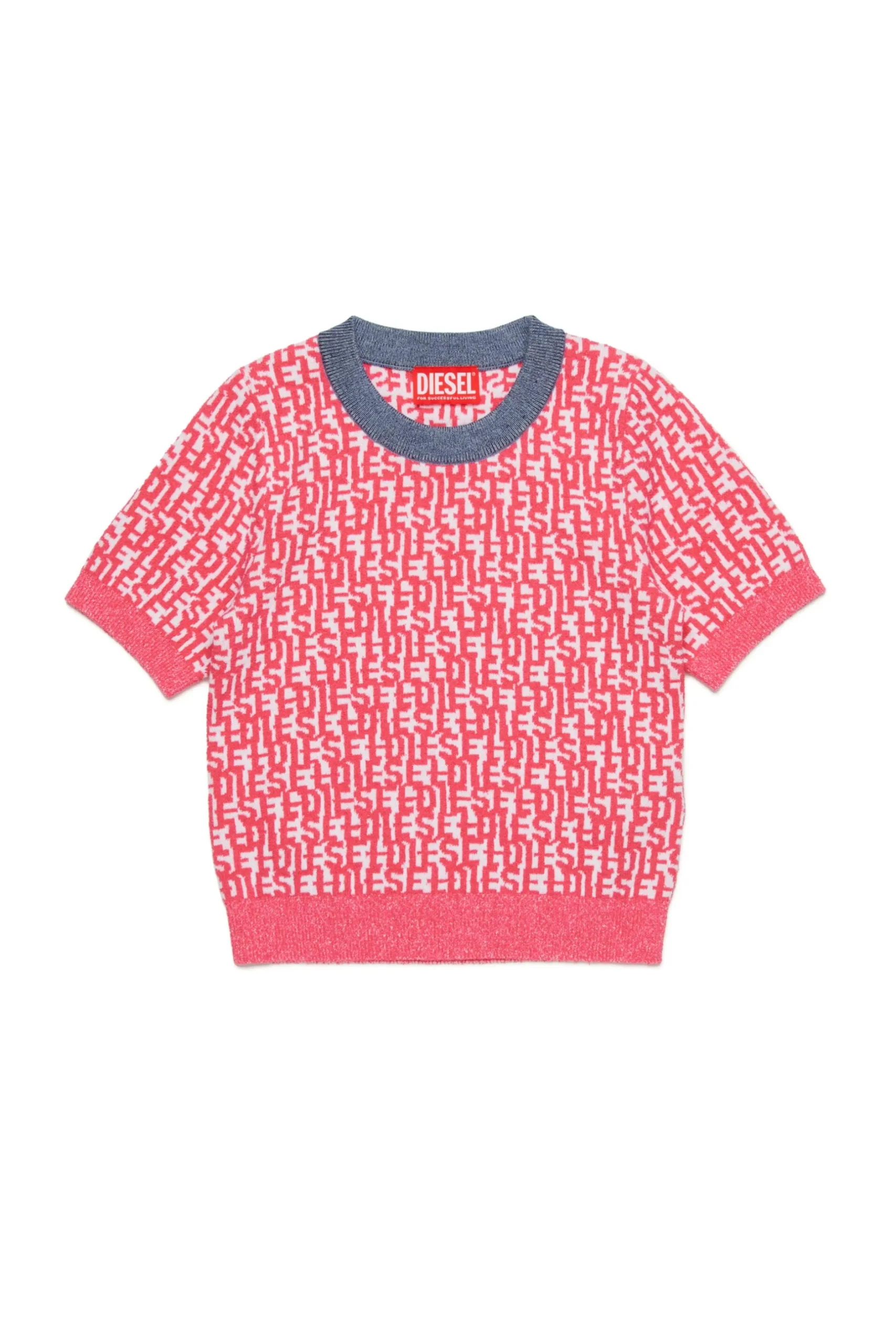 DIESEL Pullover manica corta allover monogram | Maglieria