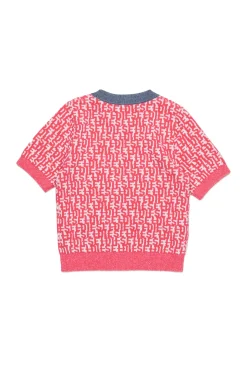 DIESEL Pullover manica corta allover monogram | Maglieria