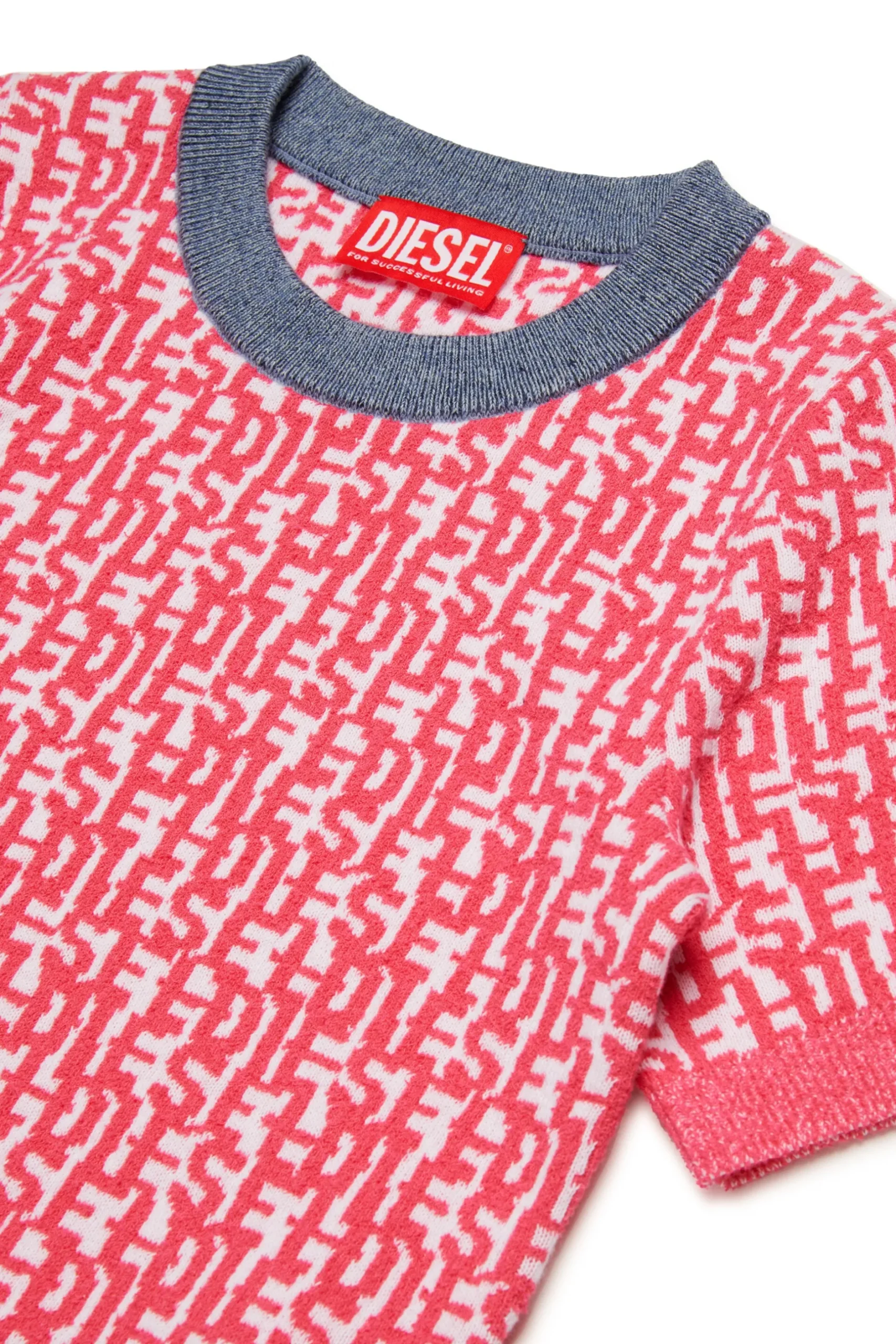 DIESEL Pullover manica corta allover monogram | Maglieria