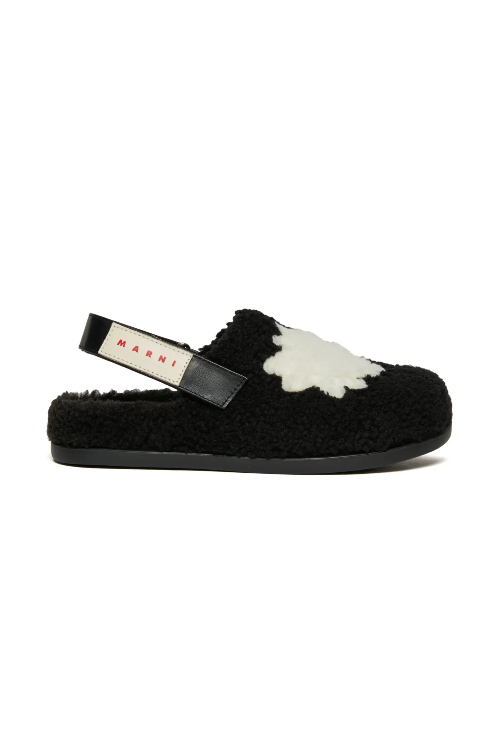 MARNI Sabot in teddy con stella | Sandali E Ciabatte | Ciabatte E Sandali