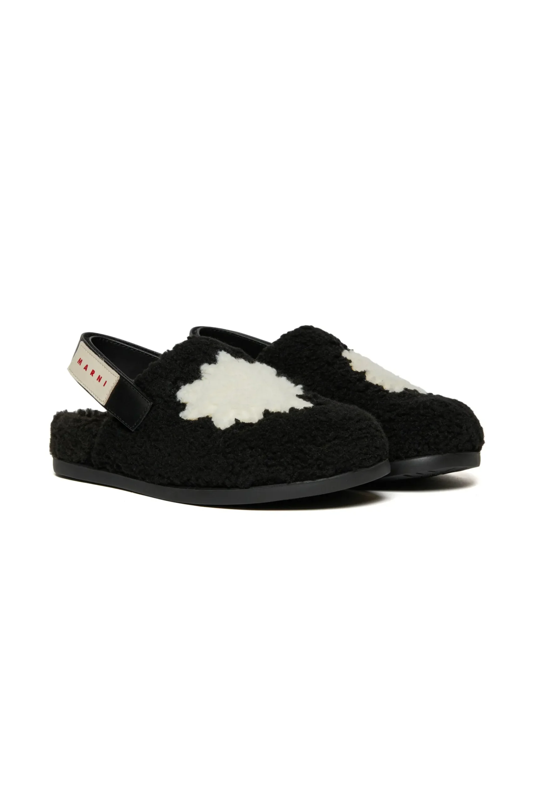 MARNI Sabot in teddy con stella | Sandali E Ciabatte | Ciabatte E Sandali
