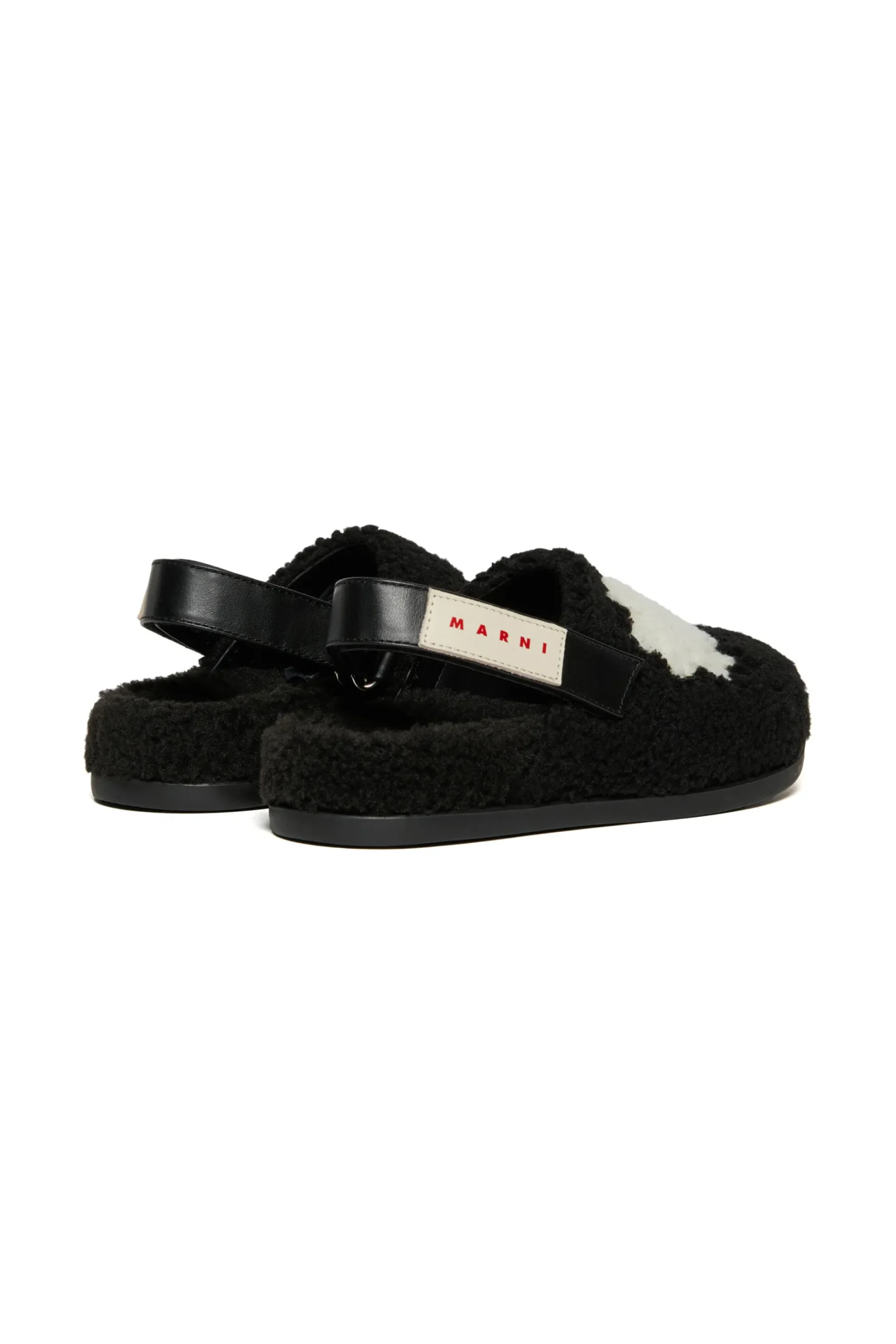 MARNI Sabot in teddy con stella | Sandali E Ciabatte | Ciabatte E Sandali