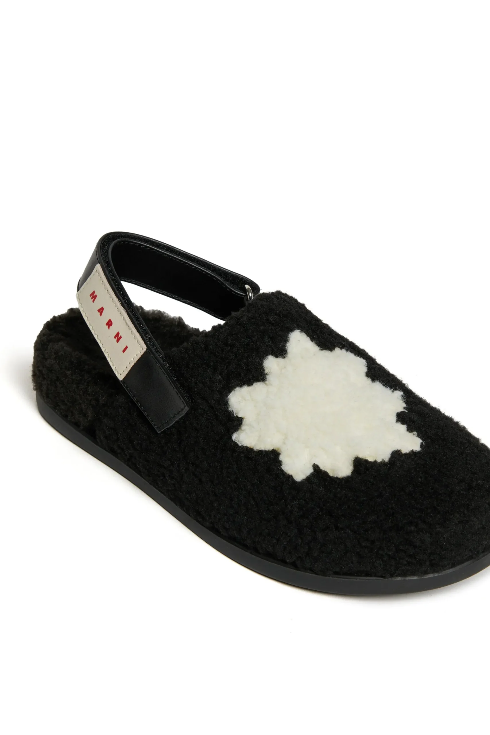MARNI Sabot in teddy con stella | Sandali E Ciabatte | Ciabatte E Sandali