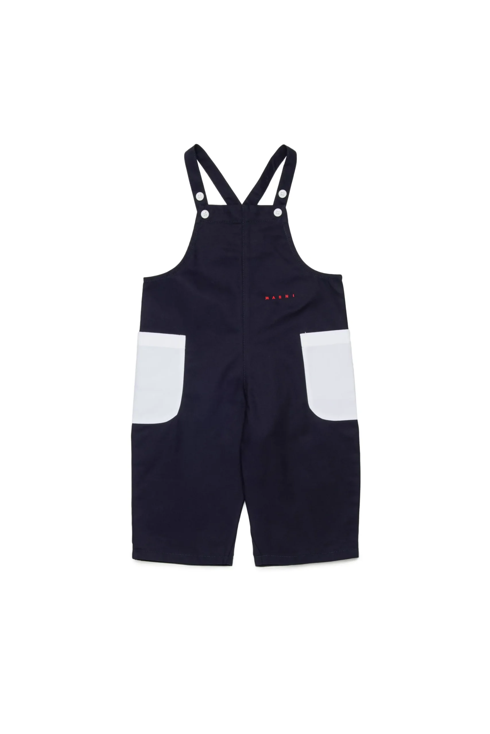 MARNI Salopette in gabardina con tasche | Tute E Baby Set
