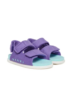 MARNI Sandali fussbett in spugna con logo | Sandali E Ciabatte | Ciabatte E Sandali