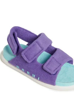 MARNI Sandali fussbett in spugna con logo | Sandali E Ciabatte | Ciabatte E Sandali