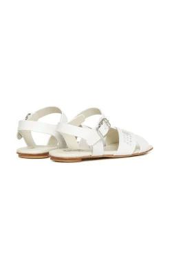 MM6 MAISON MARGIELA Sandali in pelle con Numeric logo | Sandali E Ciabatte | Ciabatte E Sandali