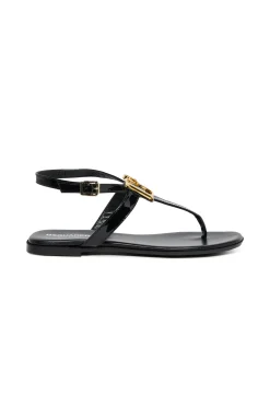 DSQUARED2 Sandali infradito in pelle D2 Statement | Sandali E Ciabatte | Ciabatte E Sandali
