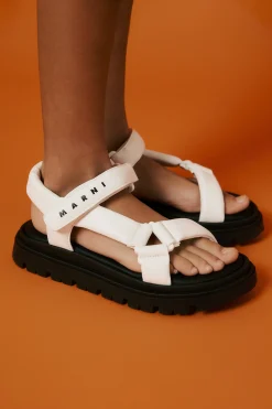 MARNI Sandali platform con logo | Sandali E Ciabatte | Ciabatte E Sandali