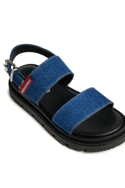 DSQUARED2 Sandali platform in denim | Sandali E Ciabatte | Ciabatte E Sandali
