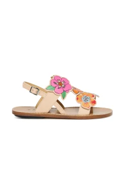 MARNI Sandali slingback in pelle con fiori | Sandali E Ciabatte | Ciabatte E Sandali