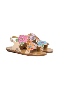 MARNI Sandali slingback in pelle con fiori | Sandali E Ciabatte | Ciabatte E Sandali