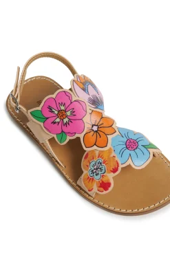 MARNI Sandali slingback in pelle con fiori | Sandali E Ciabatte | Ciabatte E Sandali