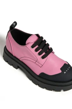MARNI Scarpe stringate con logo sulla punta | Stivali E Anfibi | Anfibi E Stivali