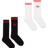 DIESEL Set da due paia di calzini con logo oval D | Bambino Calzini | Oval D By Diesel