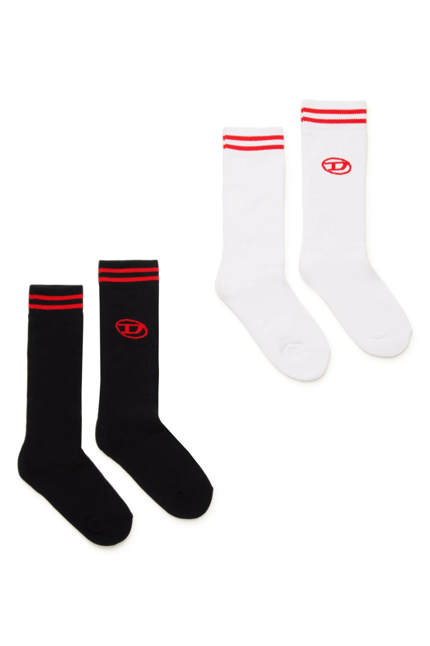 DIESEL Set da due paia di calzini con logo oval D | Bambino Calzini | Oval D By Diesel