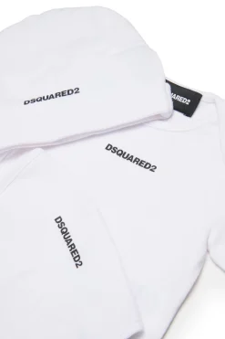 DSQUARED2 Set nascita corto con logo | Tute E Baby Set