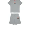 DIESEL Set t-shirt e bermuda in jersey con logo D | Bambino Tute | Tute