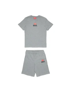 DIESEL Set t-shirt e bermuda in jersey con logo D | Bambino Tute | Tute