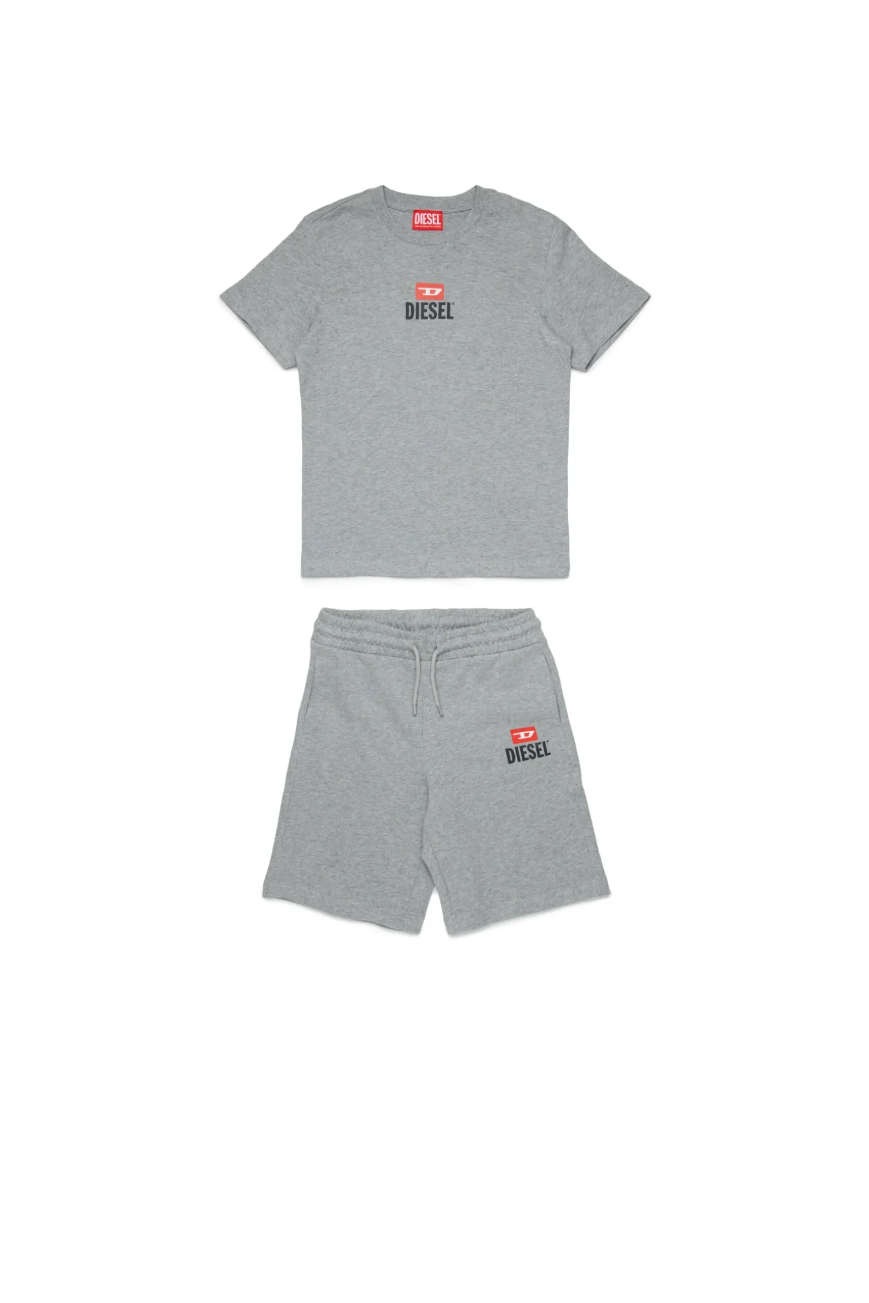 DIESEL Set t-shirt e bermuda in jersey con logo D | Bambino Tute | Tute