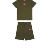 DIESEL Set t-shirt e bermuda in jersey con logo D | Bambino Tute | Tute