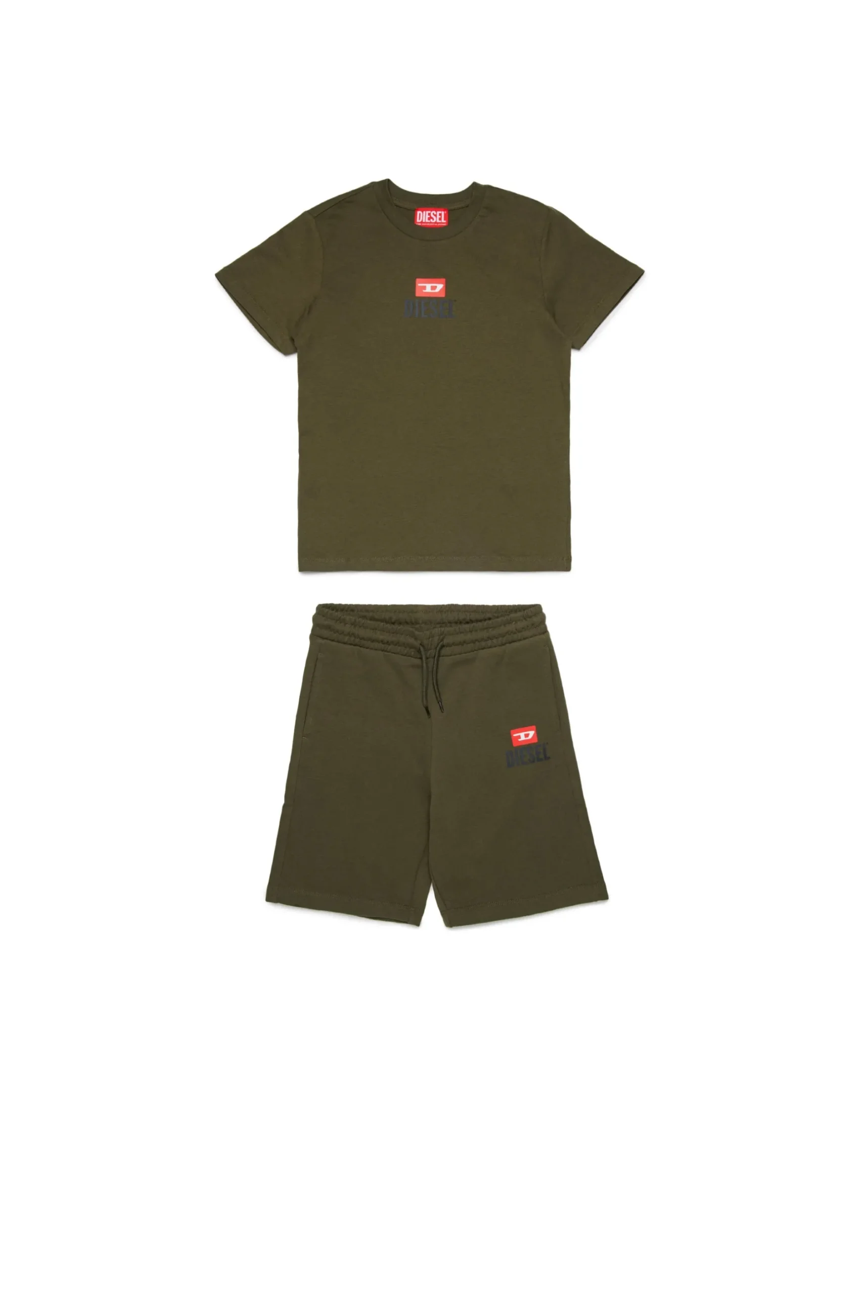 DIESEL Set t-shirt e bermuda in jersey con logo D | Bambino Tute | Tute