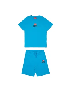 DIESEL Set t-shirt e bermuda in jersey con logo D | Bambino Tute | Tute