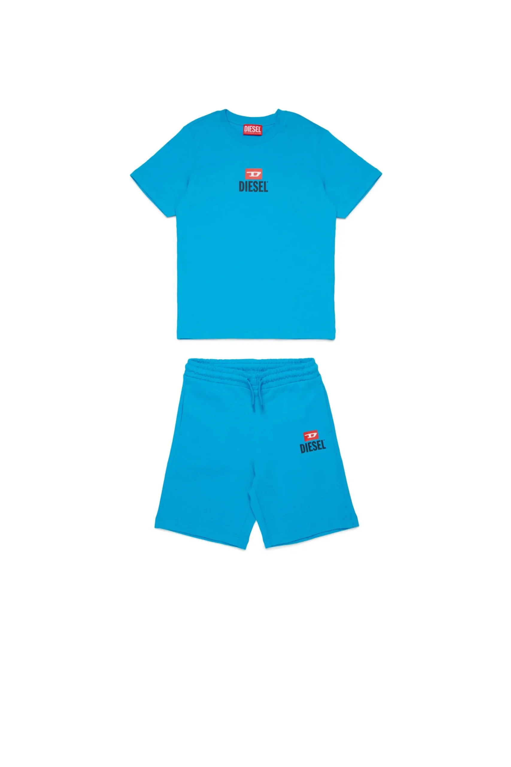 DIESEL Set t-shirt e bermuda in jersey con logo D | Bambino Tute | Tute