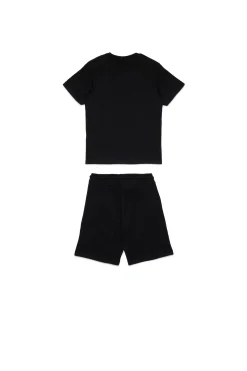 DIESEL Set t-shirt e bermuda in jersey con logo D | Bambino Tute | Tute