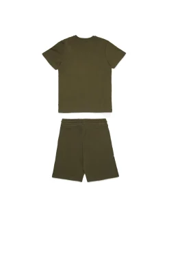DIESEL Set t-shirt e bermuda in jersey con logo D | Bambino Tute | Tute