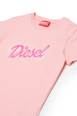 DIESEL Set t-shirt e shorts in jersey con logo | Tute