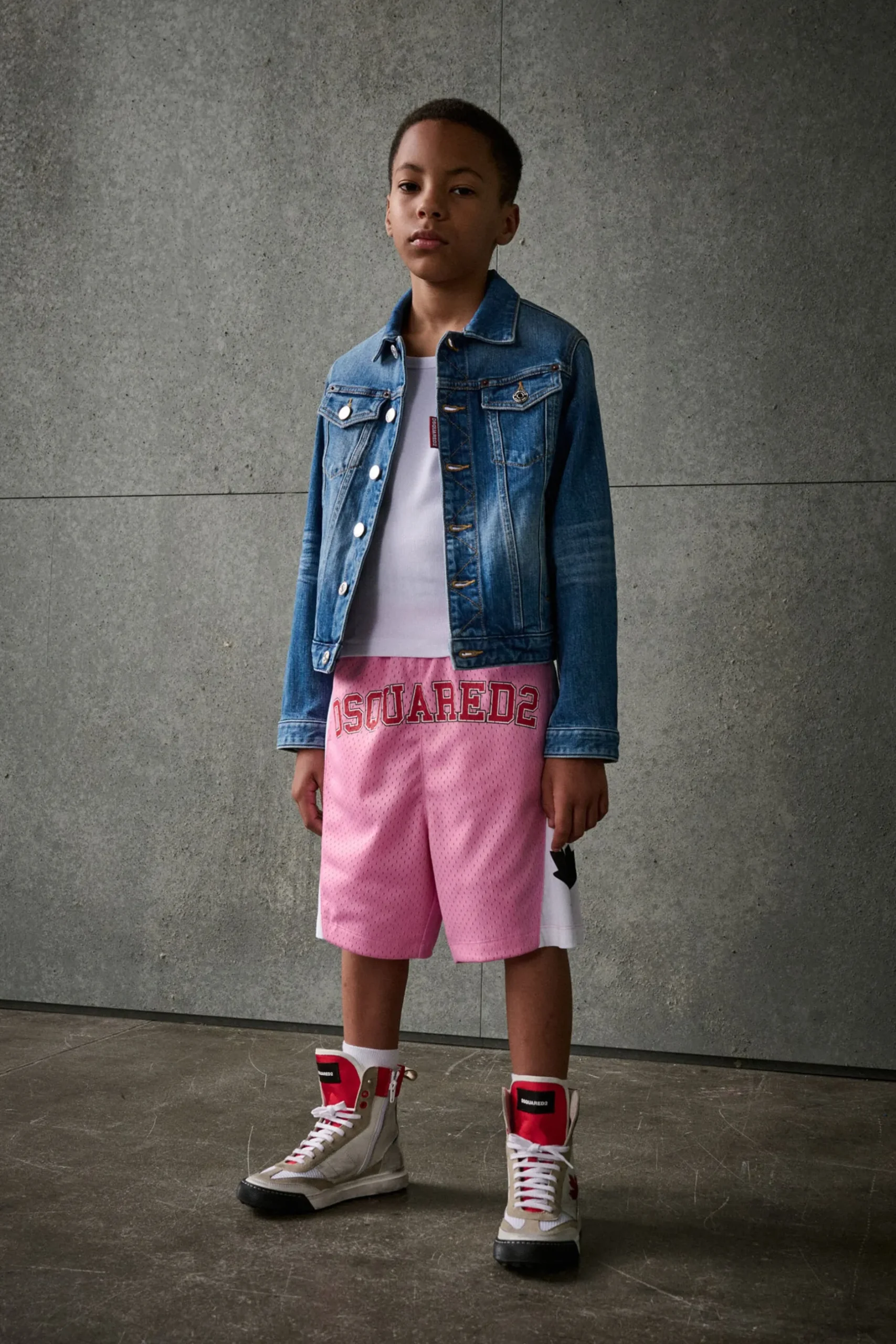 DSQUARED2 Shorts basket con Canadian Leaf | Bambino Shorts | Activewear
