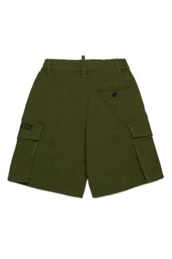 DSQUARED2 Shorts cargo con grafica Passport | Bambino Shorts