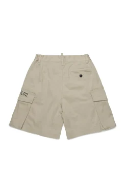 DSQUARED2 Shorts cargo con grafica Passport | Bambino Shorts