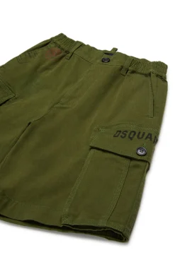 DSQUARED2 Shorts cargo con grafica Passport | Bambino Shorts