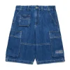 MM6 MAISON MARGIELA Shorts cargo in denim blu medio | Bambino Shorts | Denim-Mania