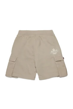DSQUARED2 Shorts cargo in felpa con Maple Leaf | Bambino Shorts