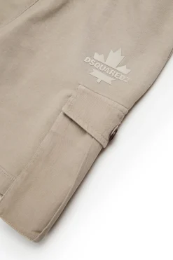 DSQUARED2 Shorts cargo in felpa con Maple Leaf | Bambino Shorts