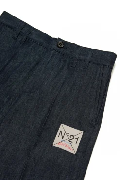 N°21 Shorts college in denim chambray | Bambino Shorts
