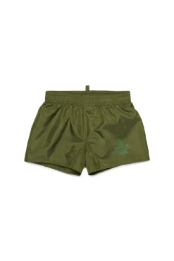 DSQUARED2 Shorts con Maple Leaf | Bambino Moda Mare | Swimwear