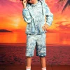 DIESEL Shorts con stampa effetto denim strappato | Bambino Shorts