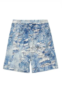 DIESEL Shorts con stampa effetto denim strappato | Bambino Shorts